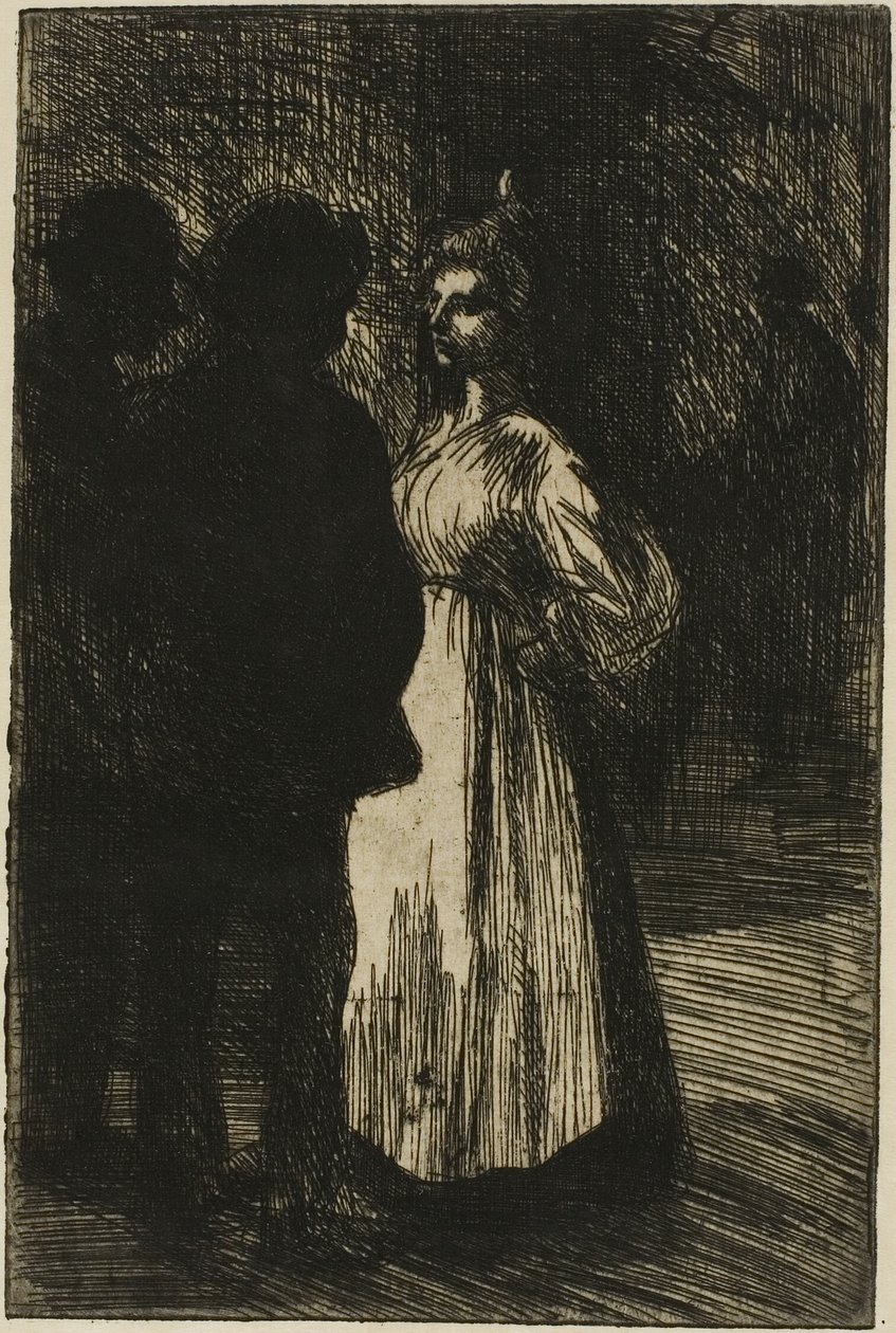 Conversation nocturne - Théophile Alexandre Pierre Steinlen