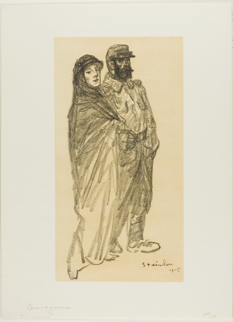 Courageux - Théophile Alexandre Pierre Steinlen