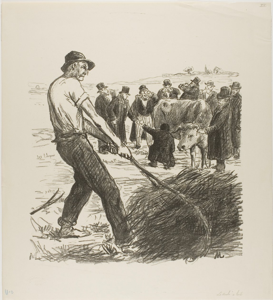 Vache à lait - Théophile Alexandre Pierre Steinlen
