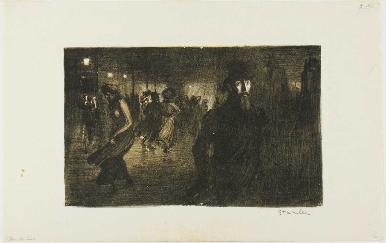 Paris, Nuit - Théophile Alexandre Pierre Steinlen