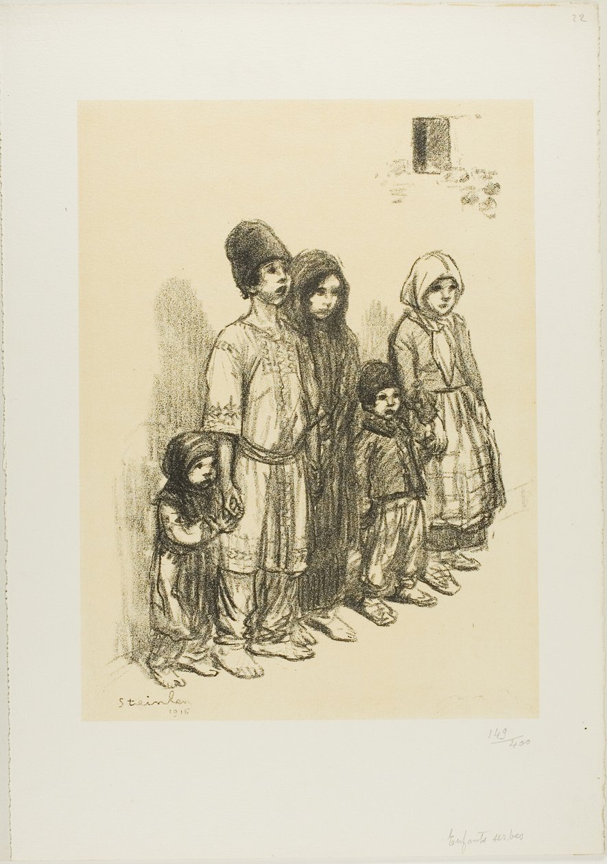 Enfants serbes - Théophile Alexandre Pierre Steinlen