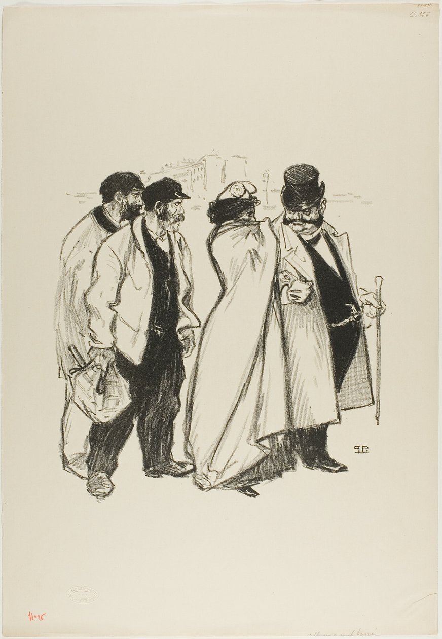 Elle a mal tourné ! - Théophile Alexandre Pierre Steinlen