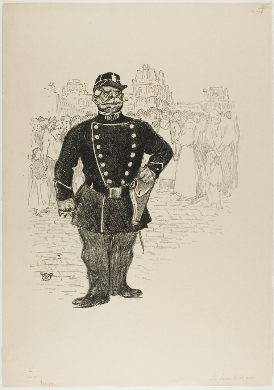 Sécurité des rues - Théophile Alexandre Pierre Steinlen