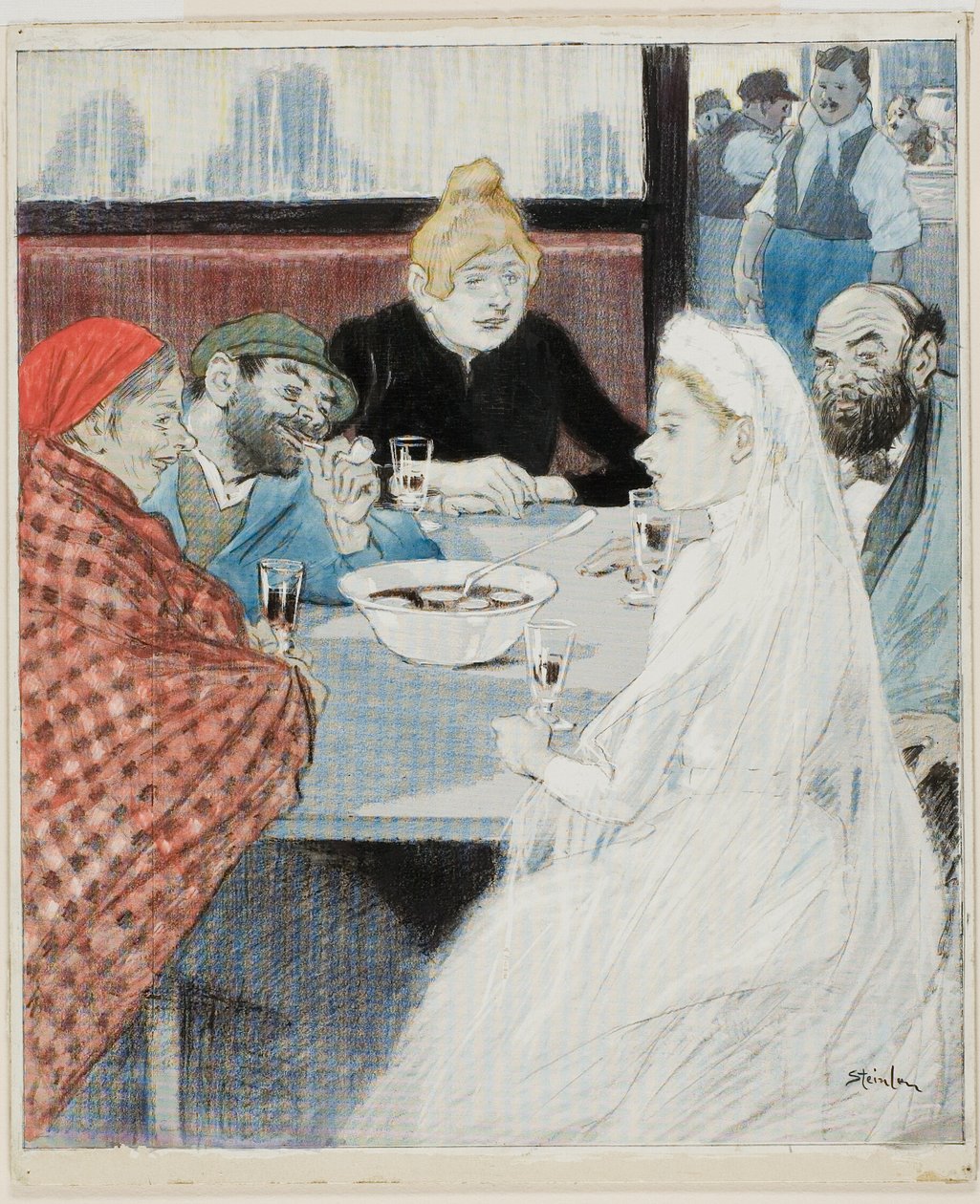 La mariée - Théophile Alexandre Pierre Steinlen