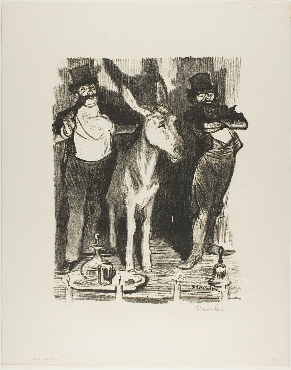 Aux électeurs - Théophile Alexandre Pierre Steinlen