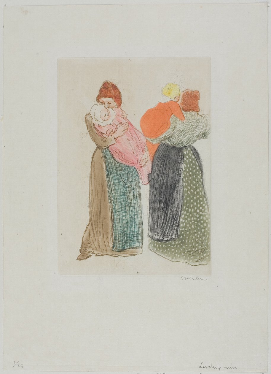 Deux mères - Théophile Alexandre Pierre Steinlen