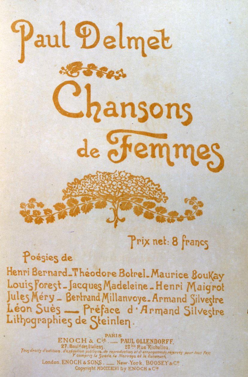 Chansons de Femmes - Théophile Alexandre Steinlen