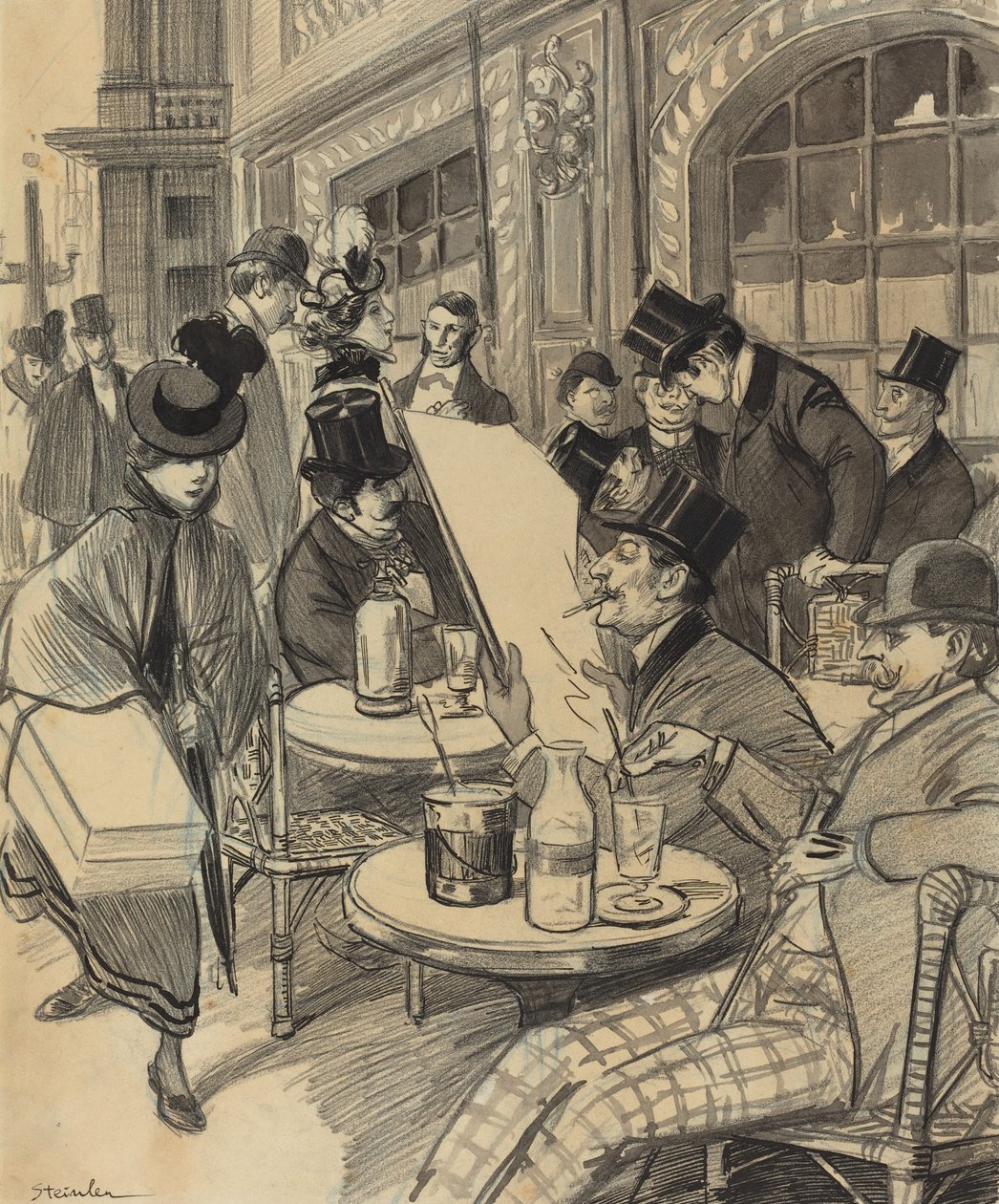 Chez Maxime - Théophile Alexandre Steinlen