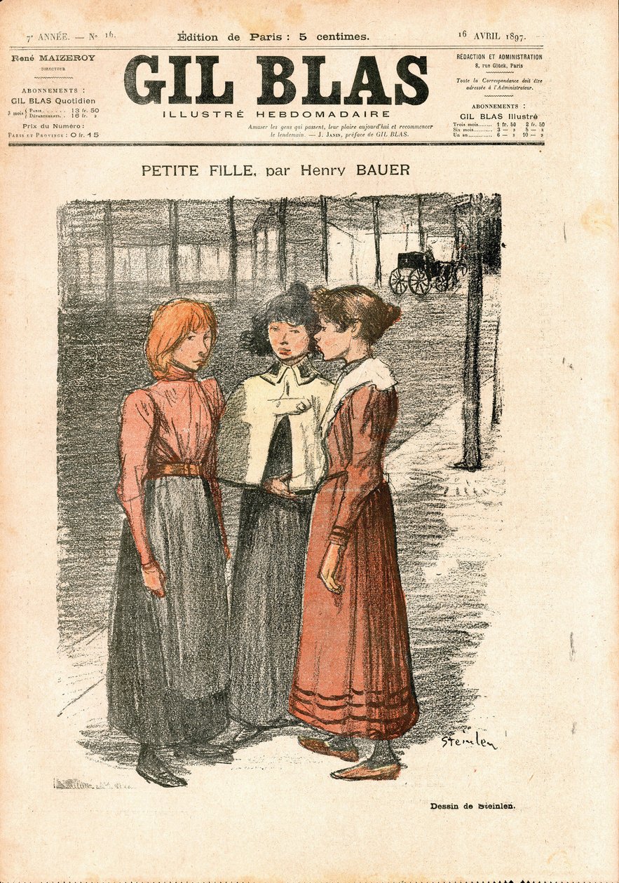 Couverture de Gil Blas - Théophile Alexandre Steinlen