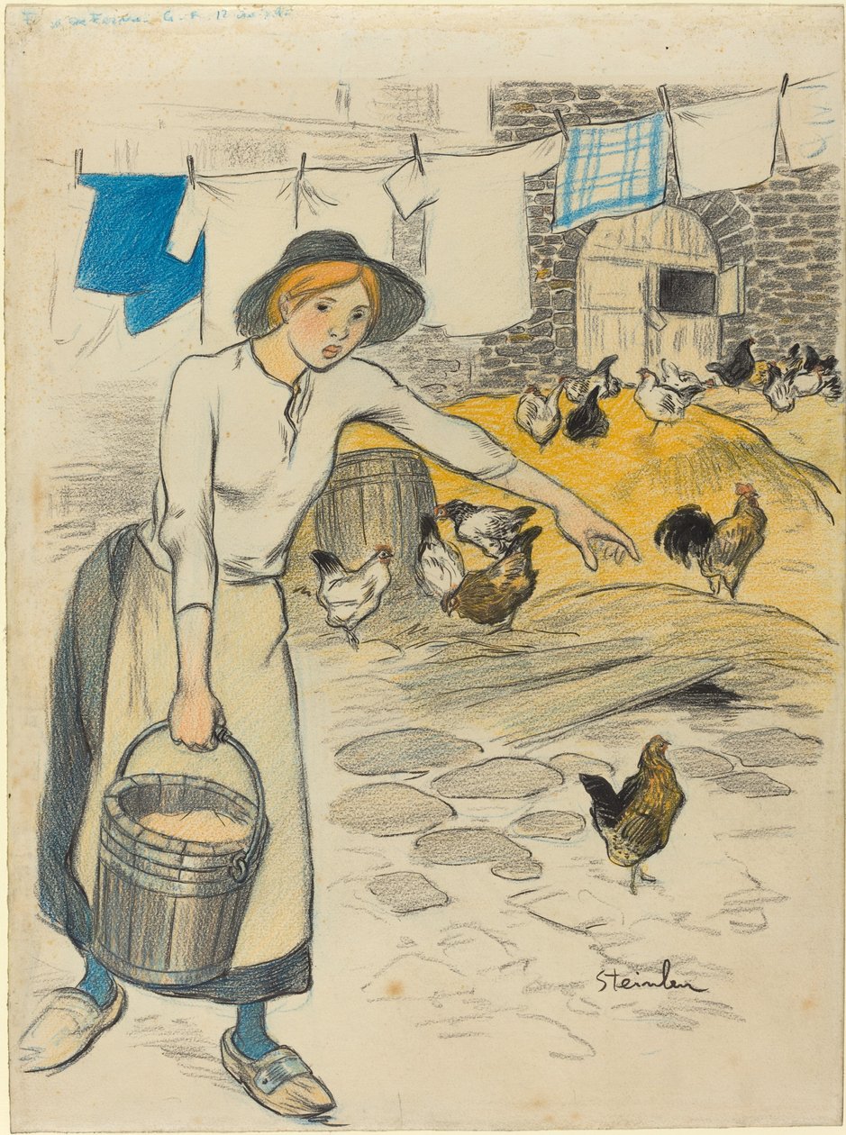 Fille de ferme, 1896 - Théophile Alexandre Steinlen