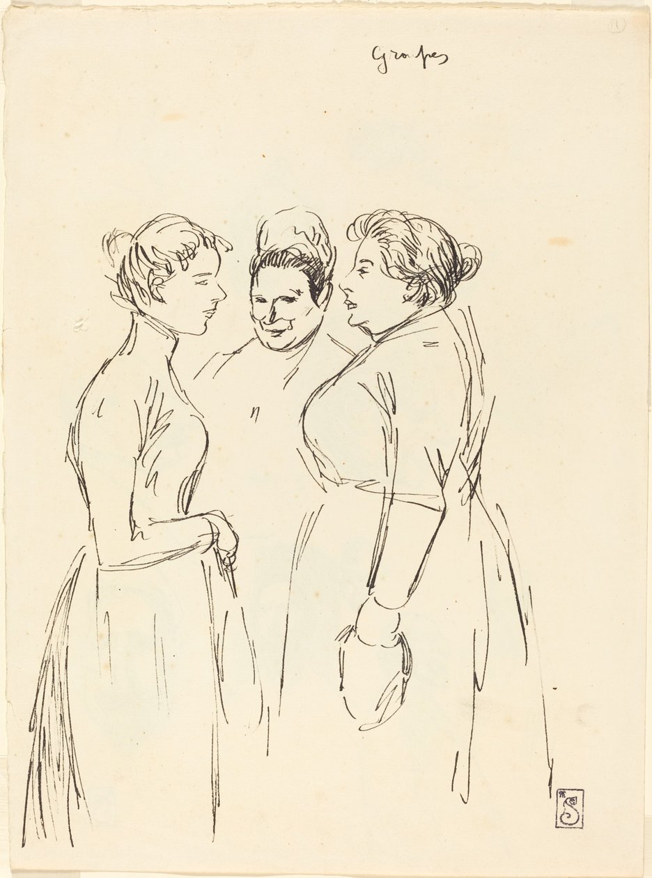 Femmes bavardant - Théophile Alexandre Steinlen