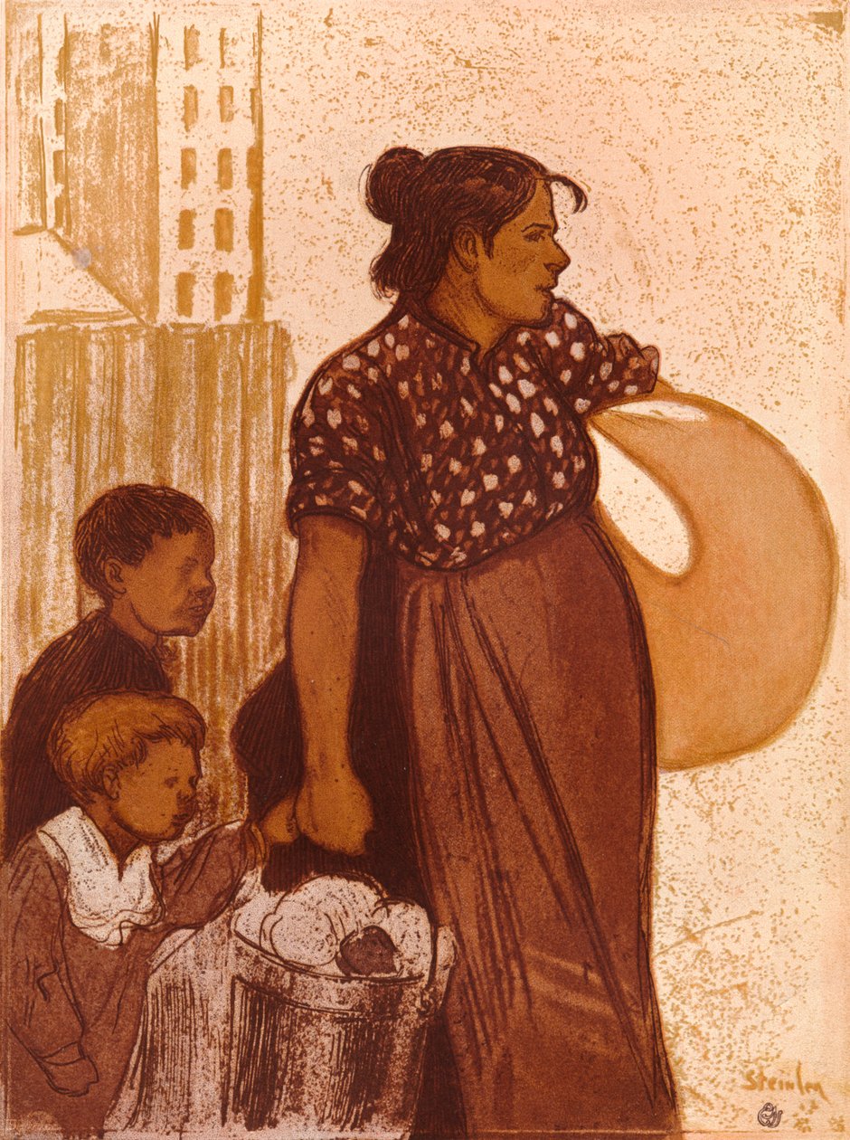 La Blanchisseuse, vers 1900 - Théophile Alexandre Steinlen