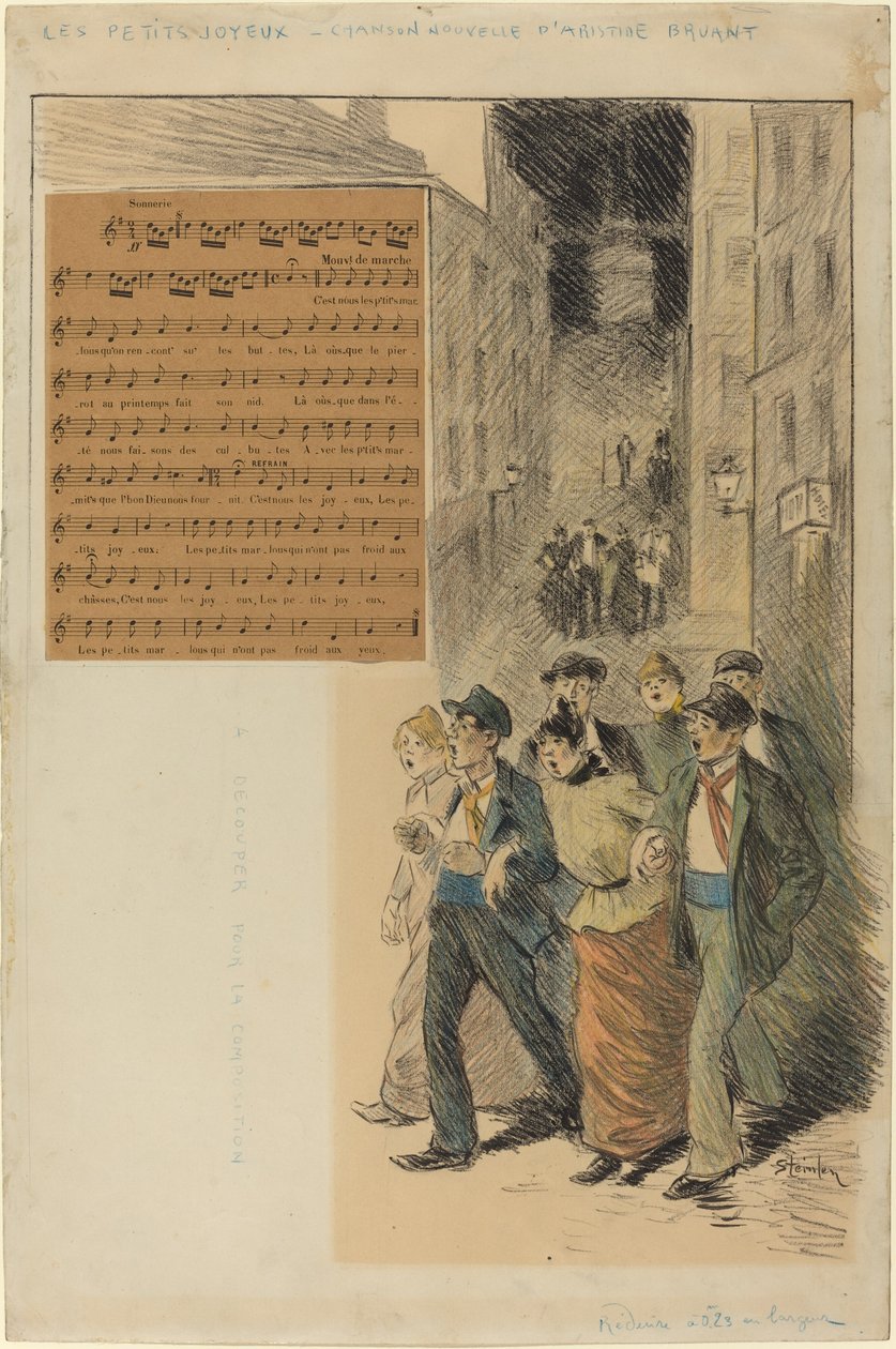 Les petits joyeux - Théophile Alexandre Steinlen