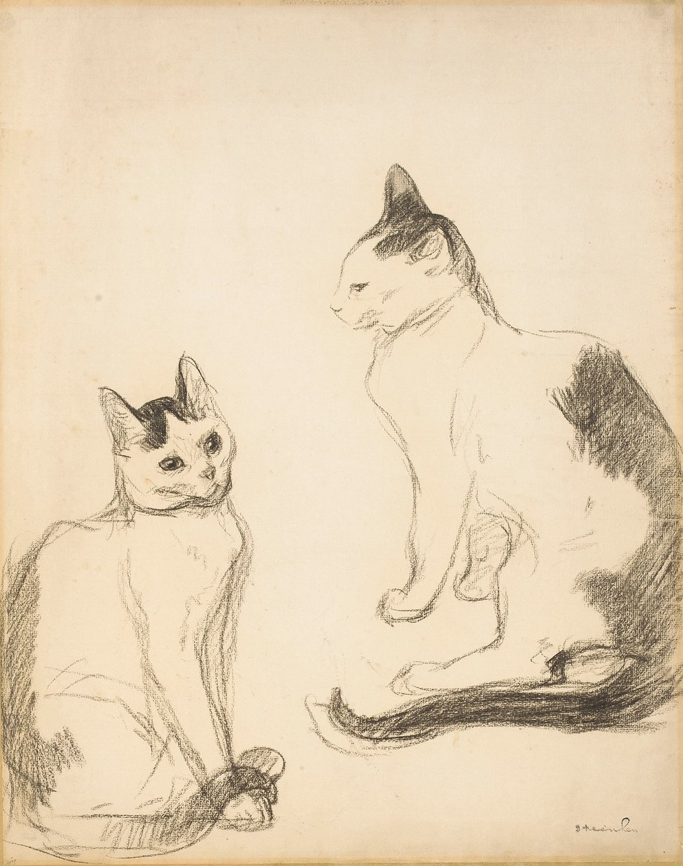 Les Deux Chats - Théophile Alexandre Steinlen