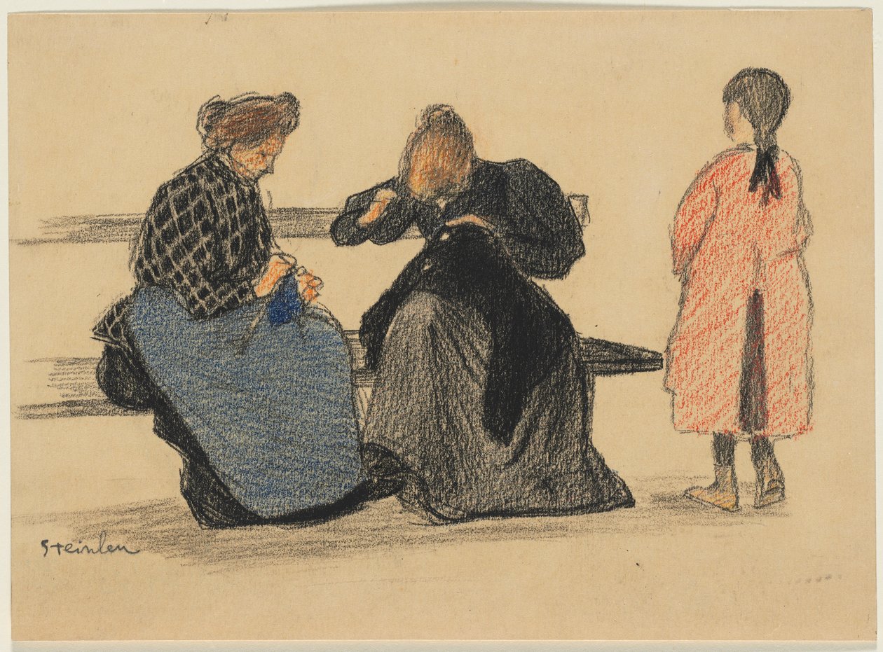 Trois Figures, 1900s - Théophile Alexandre Steinlen
