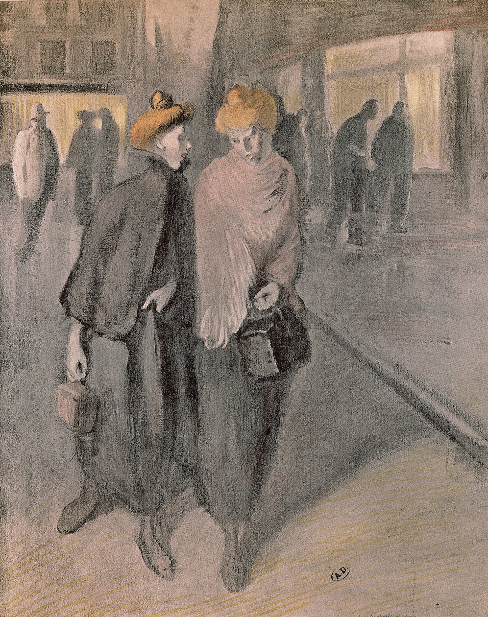 Femmes au travail, vers 1900 (dessin) - Théophile Alexandre Steinlen
