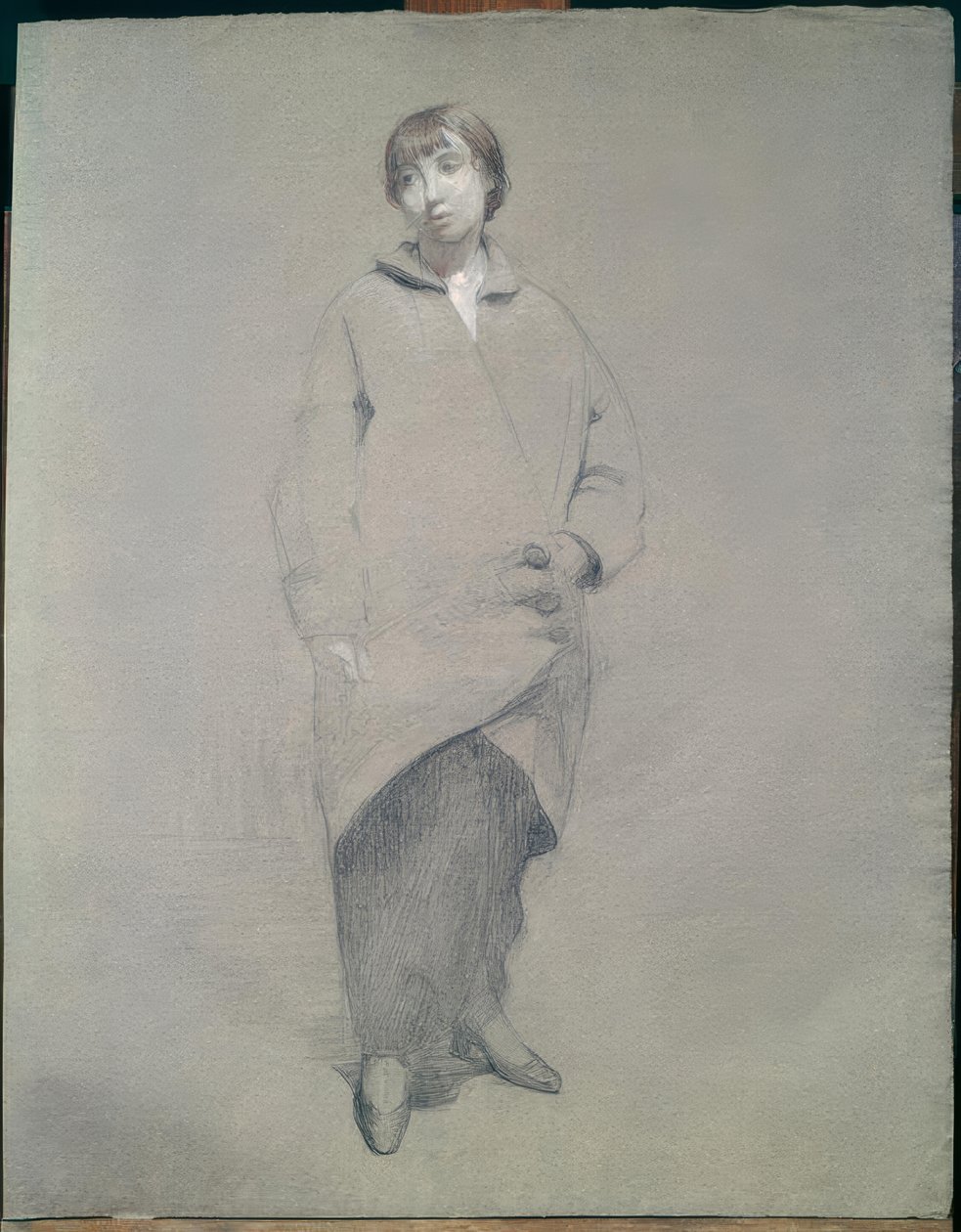 Jeune femme en manteau - Théophile Alexandre Steinlen