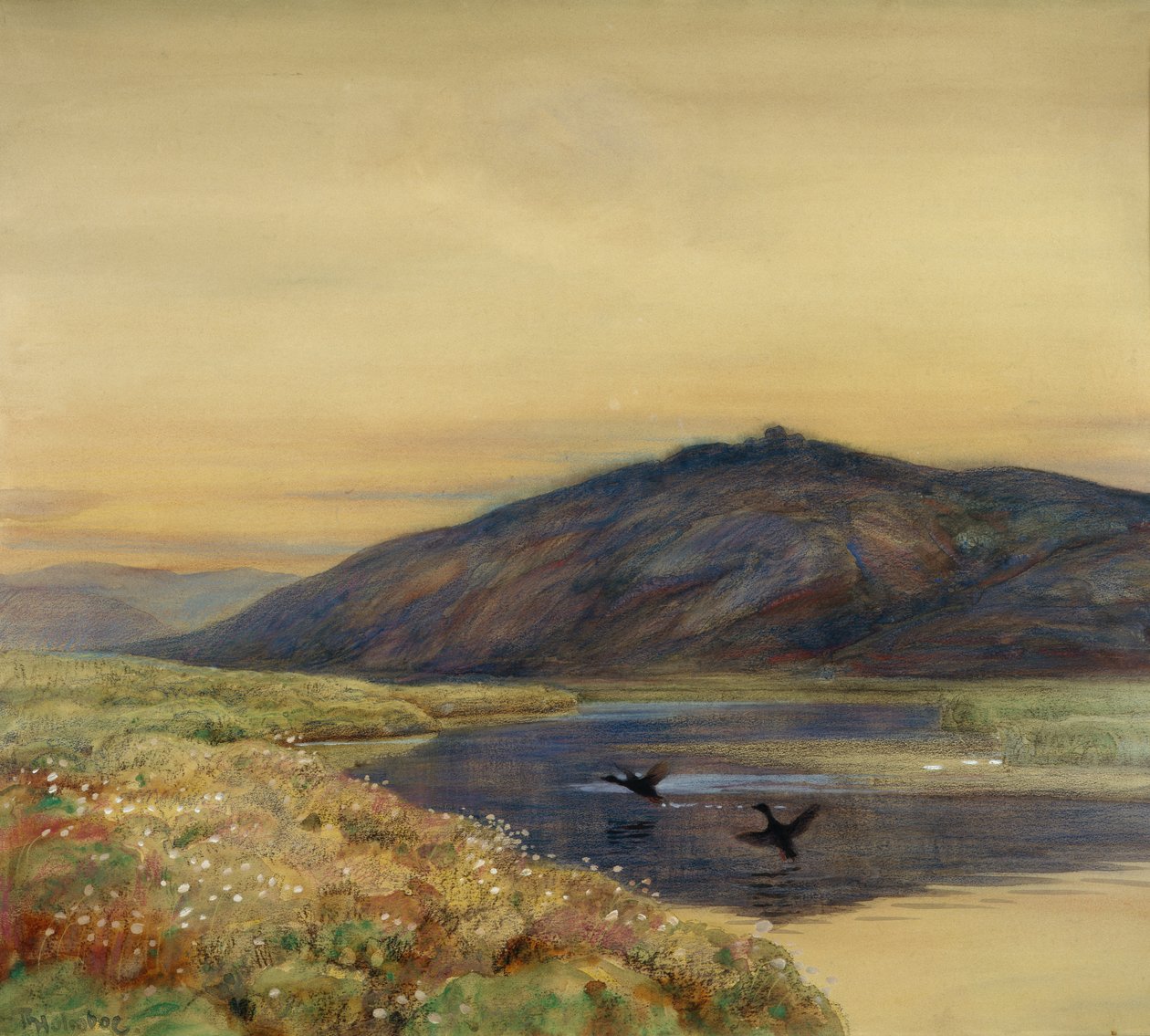 Paysage avec des oiseaux - Thorolf Holmboe
