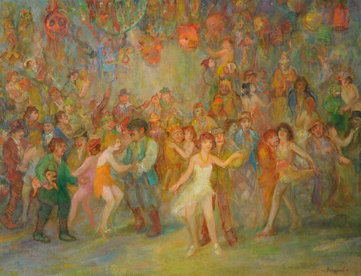 Scène de carnaval - Tibor Dengyel