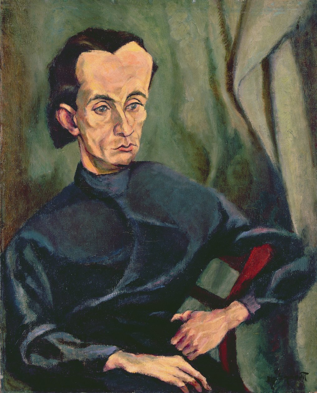 Portrait de Lasjos Kassak (1887-1967) - Tihonyi Lajos