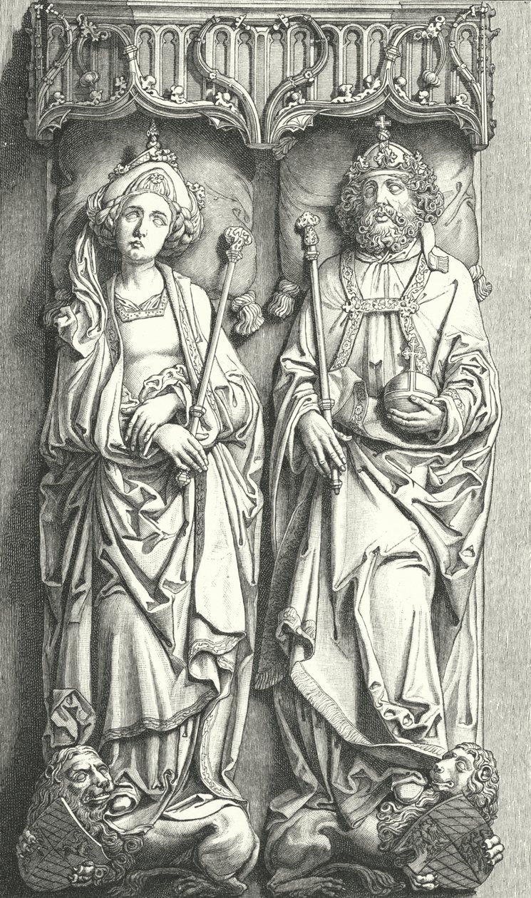 Tombeau de Henri II, empereur romain germanique, et Cunégonde de Luxembourg, cathédrale de Bamberg, Allemagne - Tilman Riemenschneider