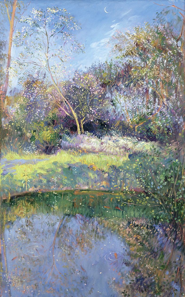 Pommier et croissant de lune - Timothy Easton