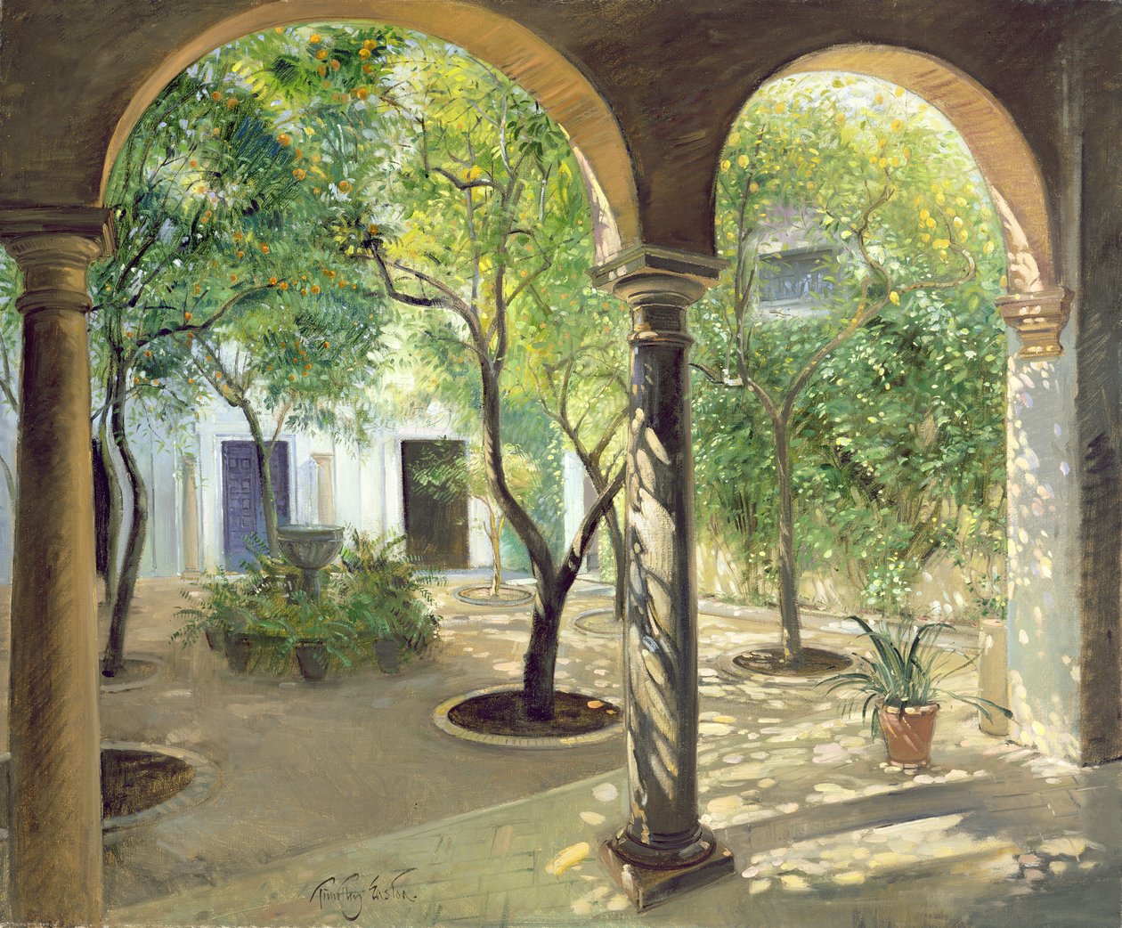 Cour ombragée, Palais Vianna, Cordoue - Timothy Easton