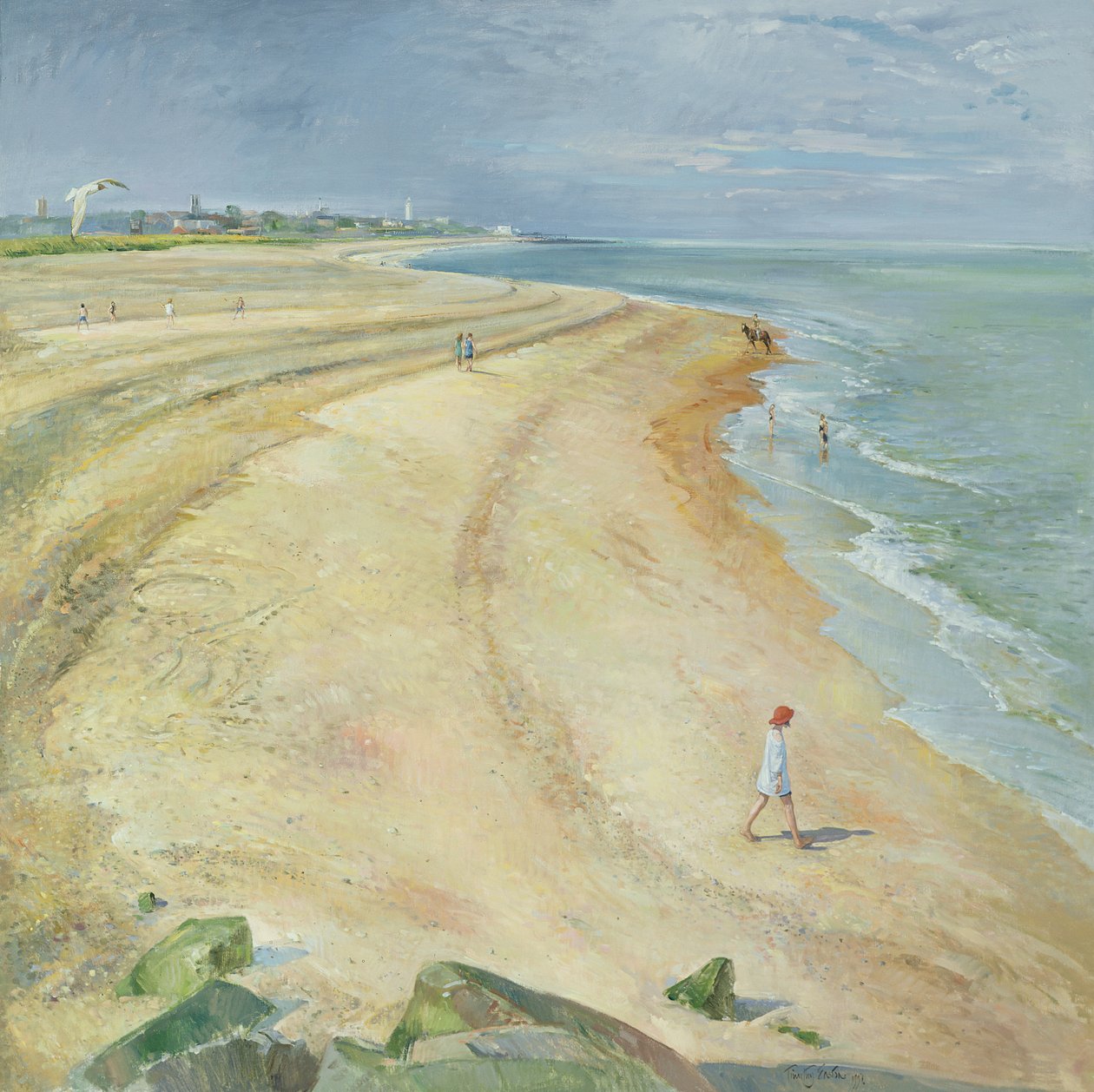 La plage courbée, Southwold, 1997 - Timothy Easton