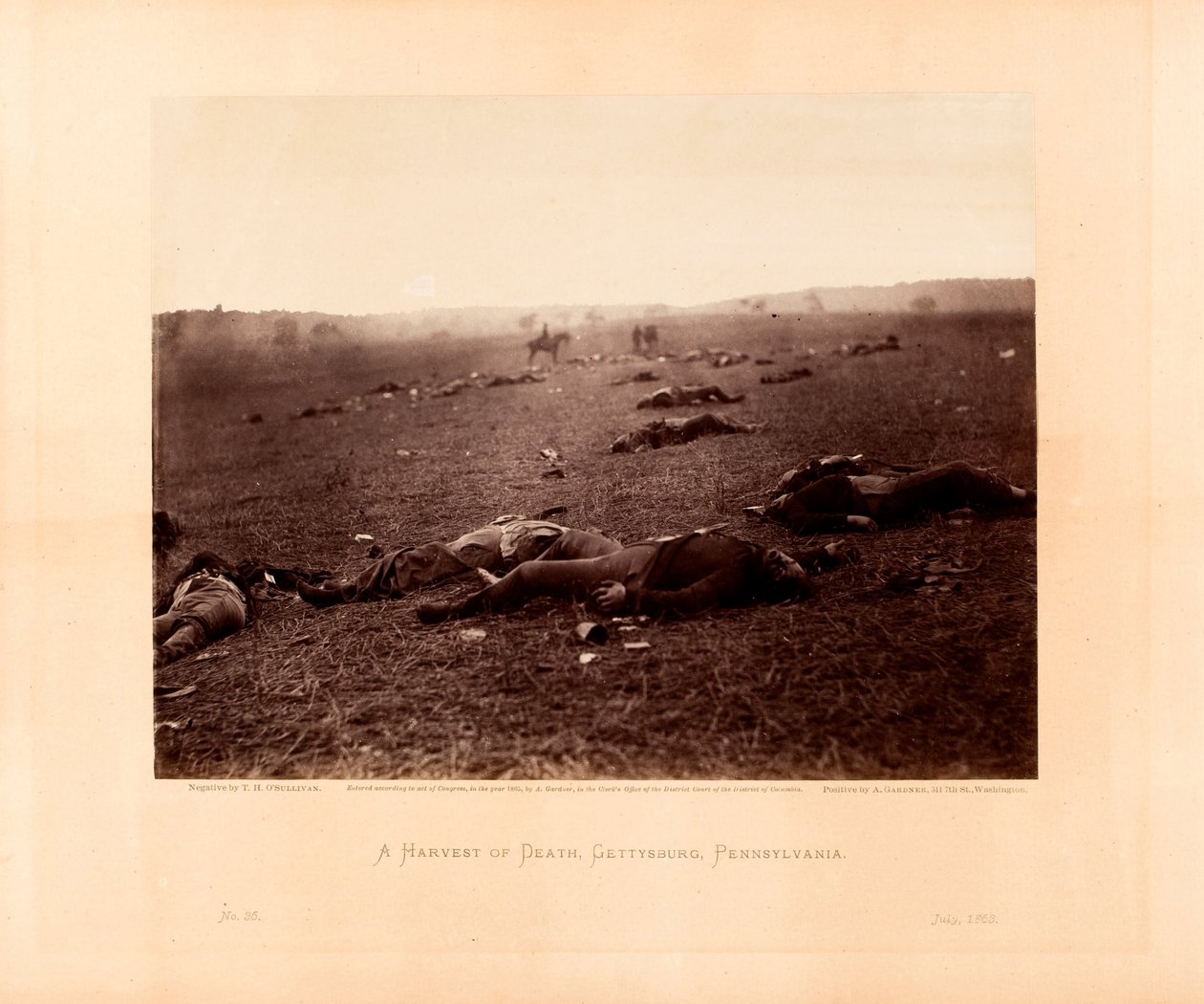 Une moisson de mort, Gettysburg, Pennsylvanie - Timothy H. OSullivan