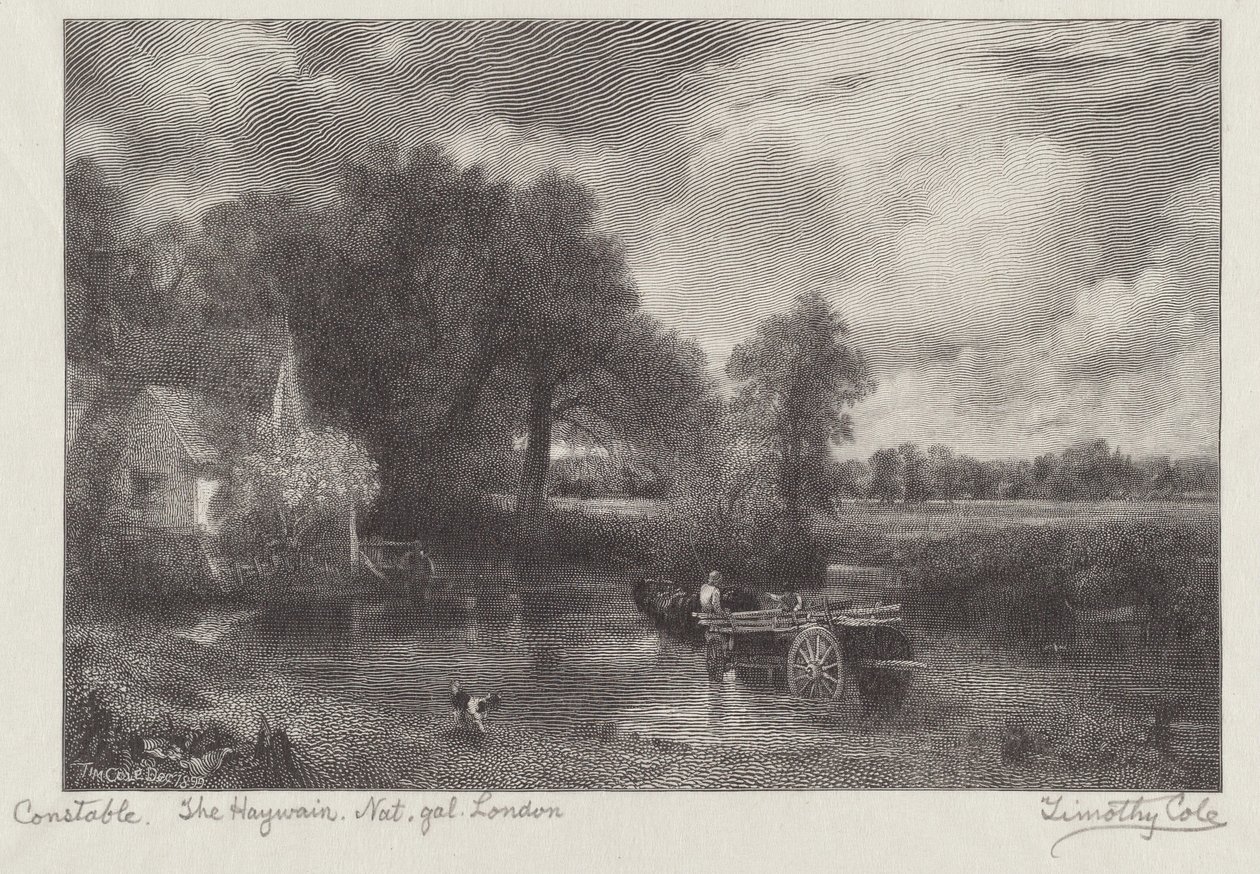 Le Chariot de foin - Timothy Cole after John Constable