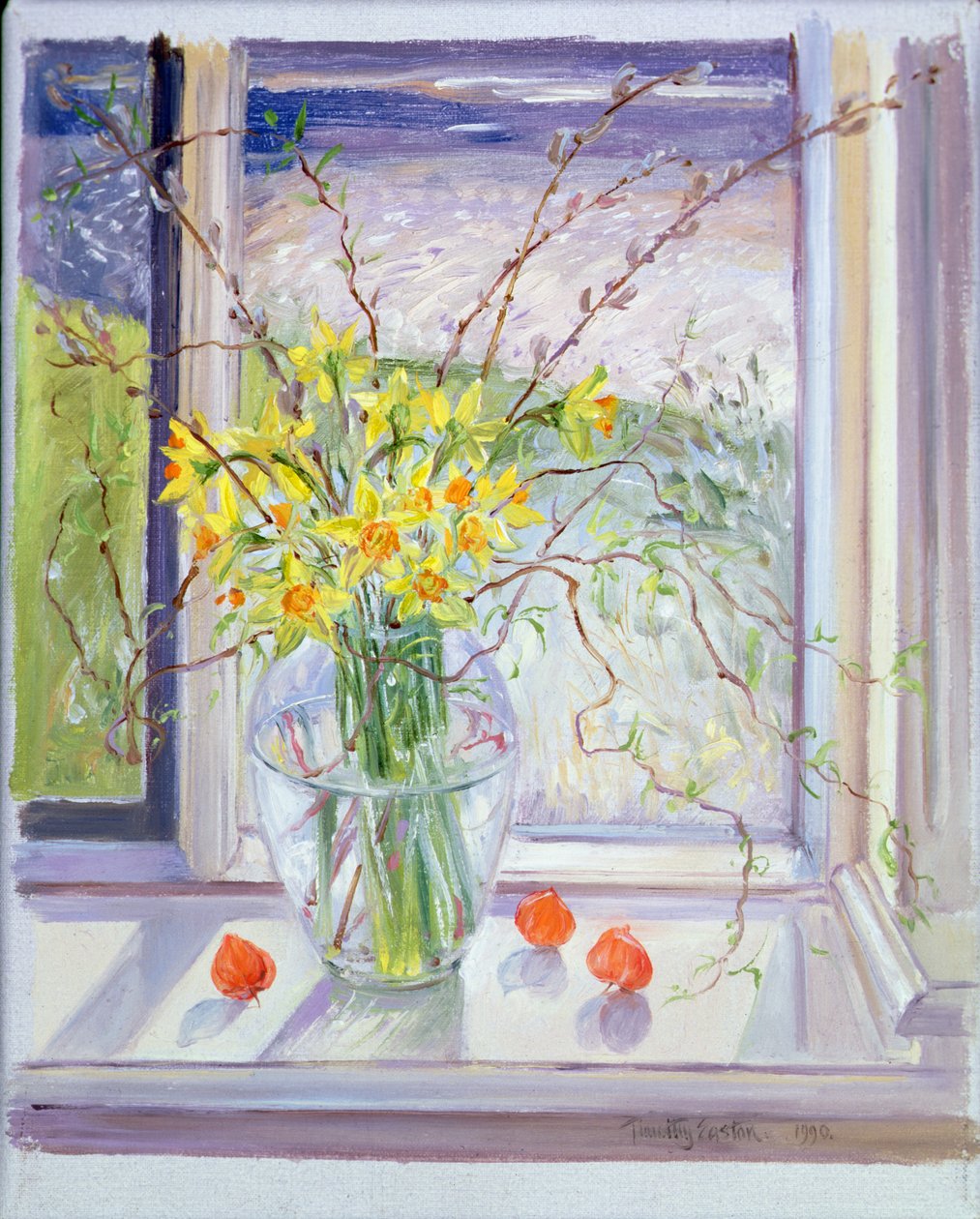 Branches de saule avec narcisse - Timothy Easton