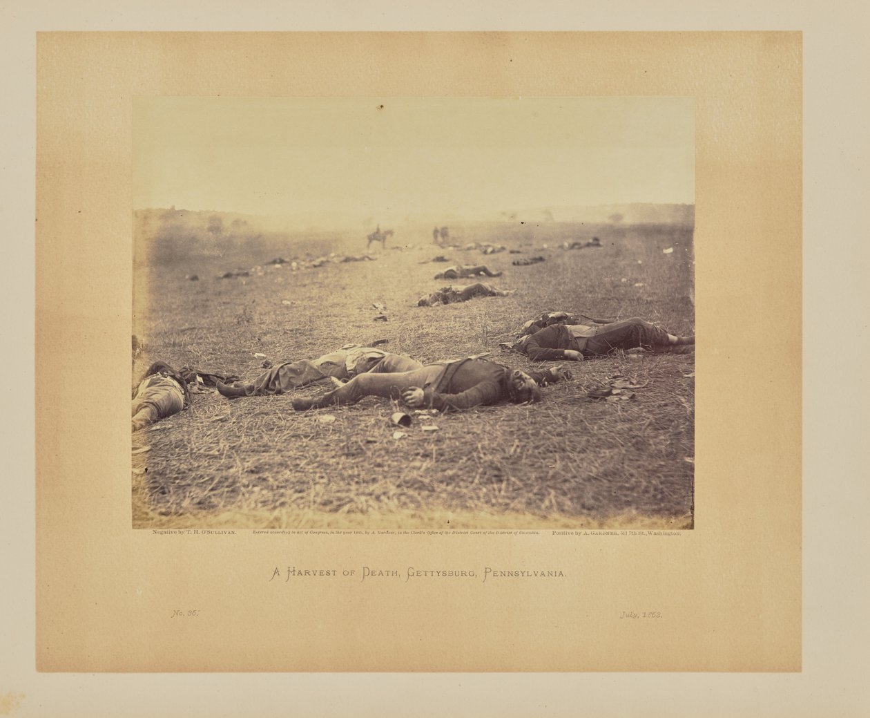 Une moisson de mort, Gettysburg, Pennsylvanie - Timothy H. OSullivan