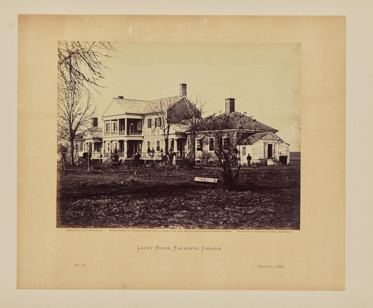 Lacey House, Falmouth, Virginie - Timothy H. OSullivan
