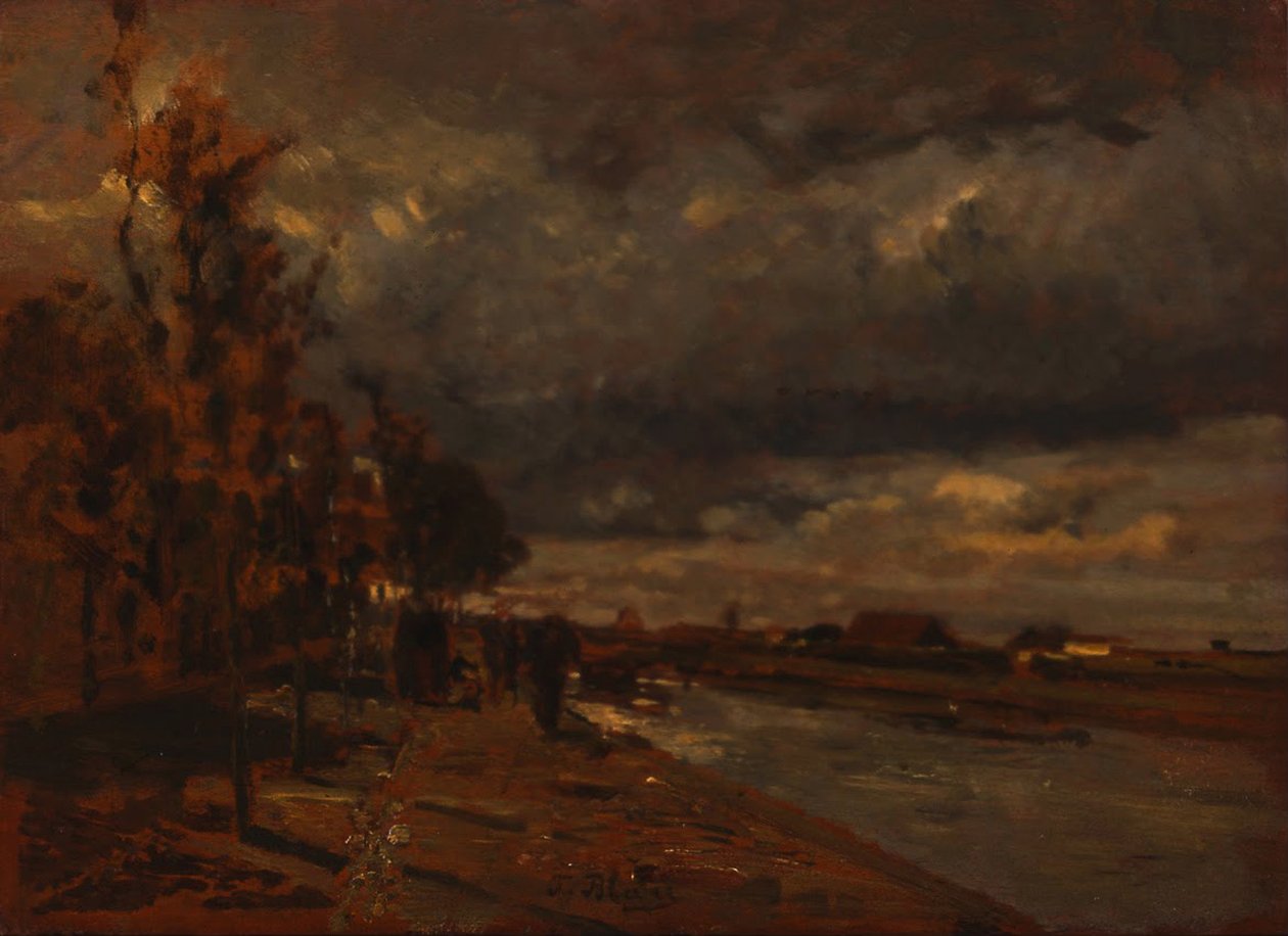 Canal en Hollande - Tina Blau