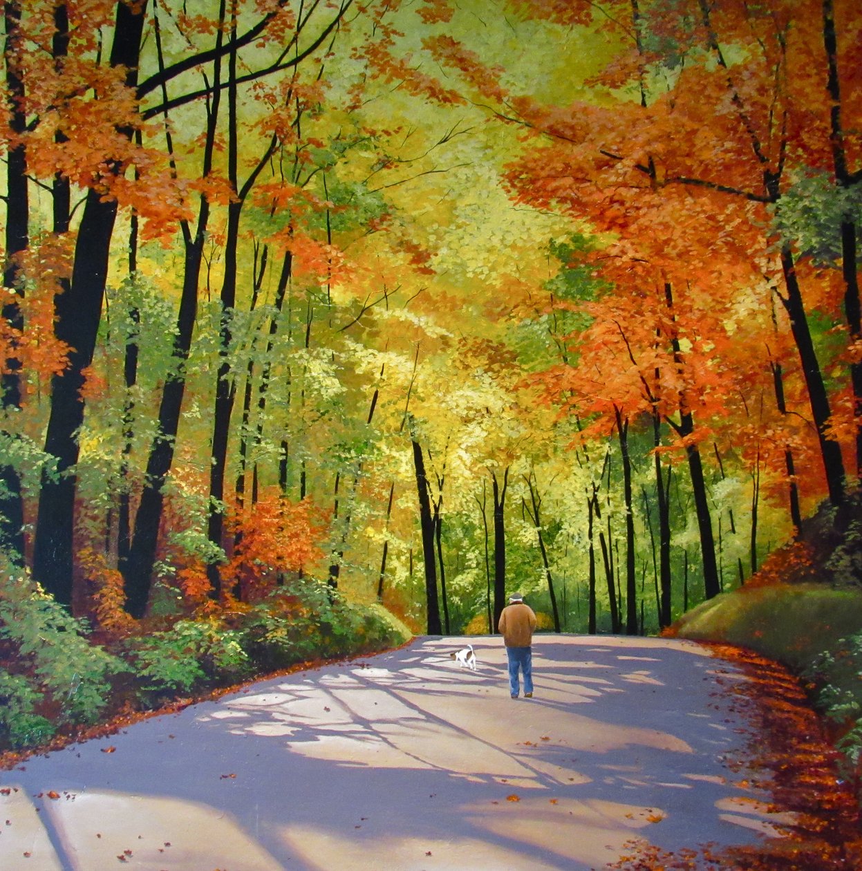 Walking Together, 2017 (acrylique sur toile) - Tina Palmer