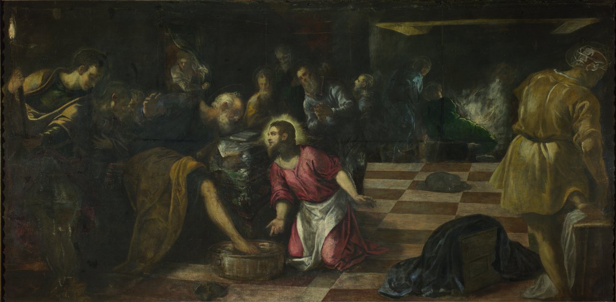Le Christ lavant les pieds des disciples - Tintoretto