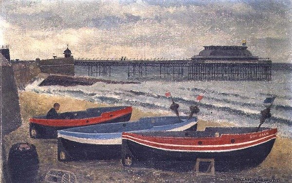 Bateaux sur la Plage de Cromer - Tirzah Ravilious