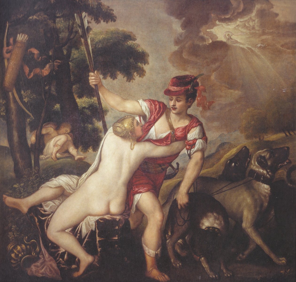 Vénus et Adonis - Tiziano Vecelli