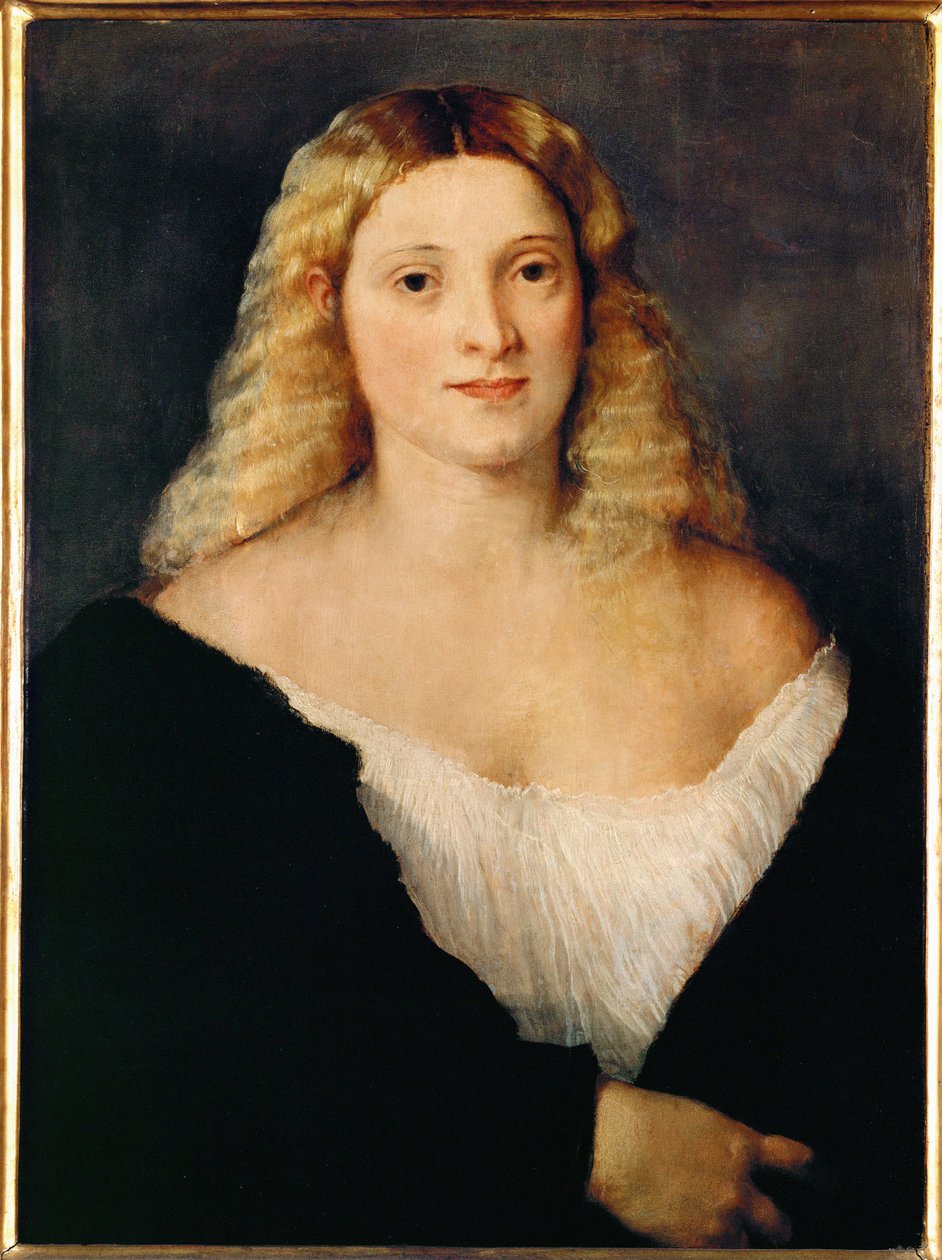 Jeune femme en robe noire ... - Titian (c.1488 1576)