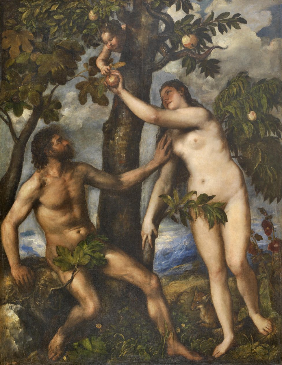 Adam et Ève - Tiziano Vecelli