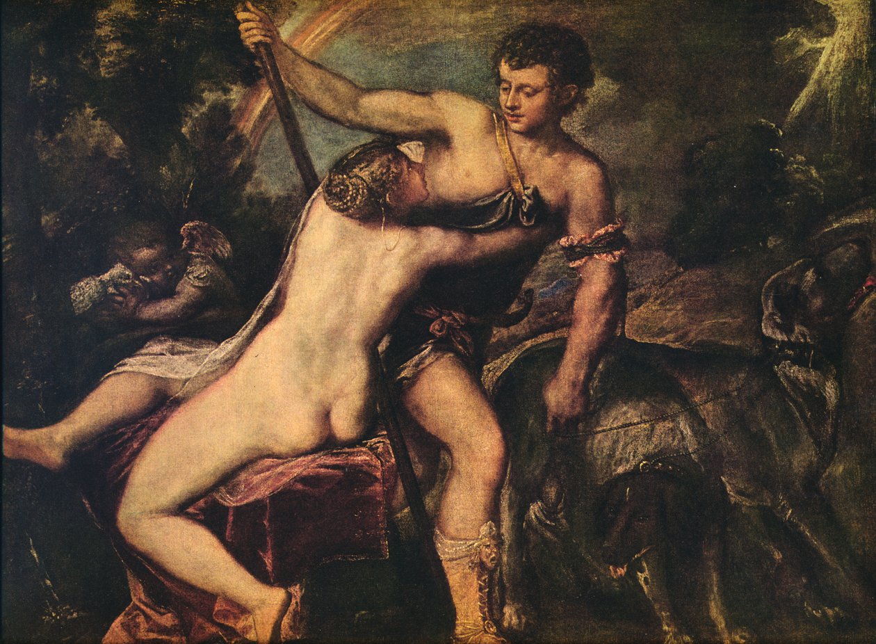 Vénus et Adonis - Tiziano Vecelli