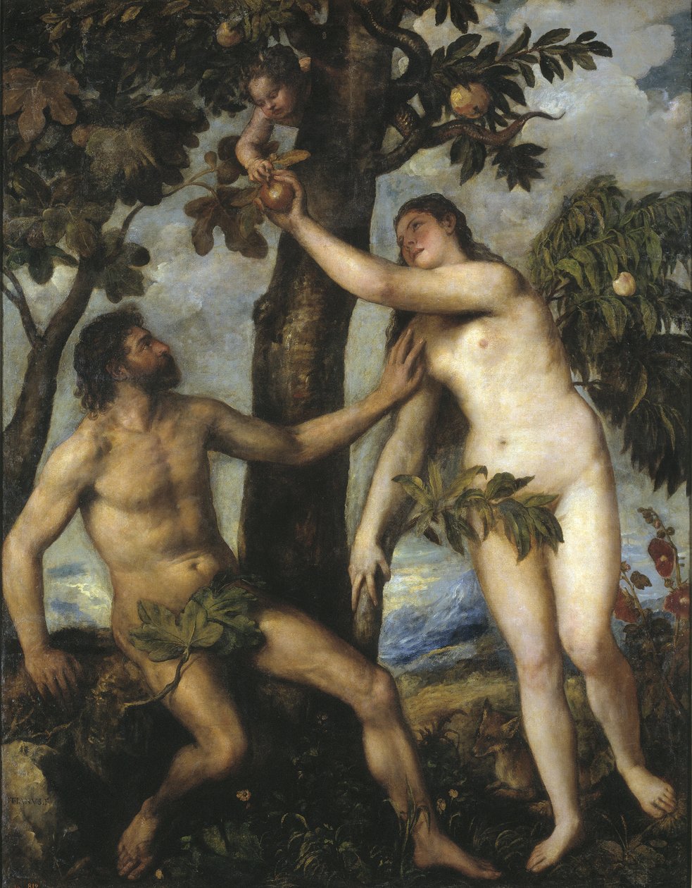 Adam et Ève, vers 1550 - Tiziano Vecelli