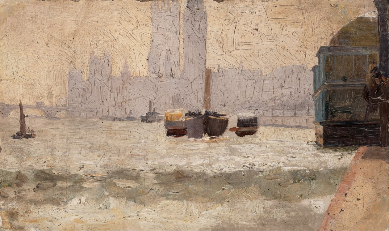 Brouillard, Quai de la Tamise - Tom Roberts