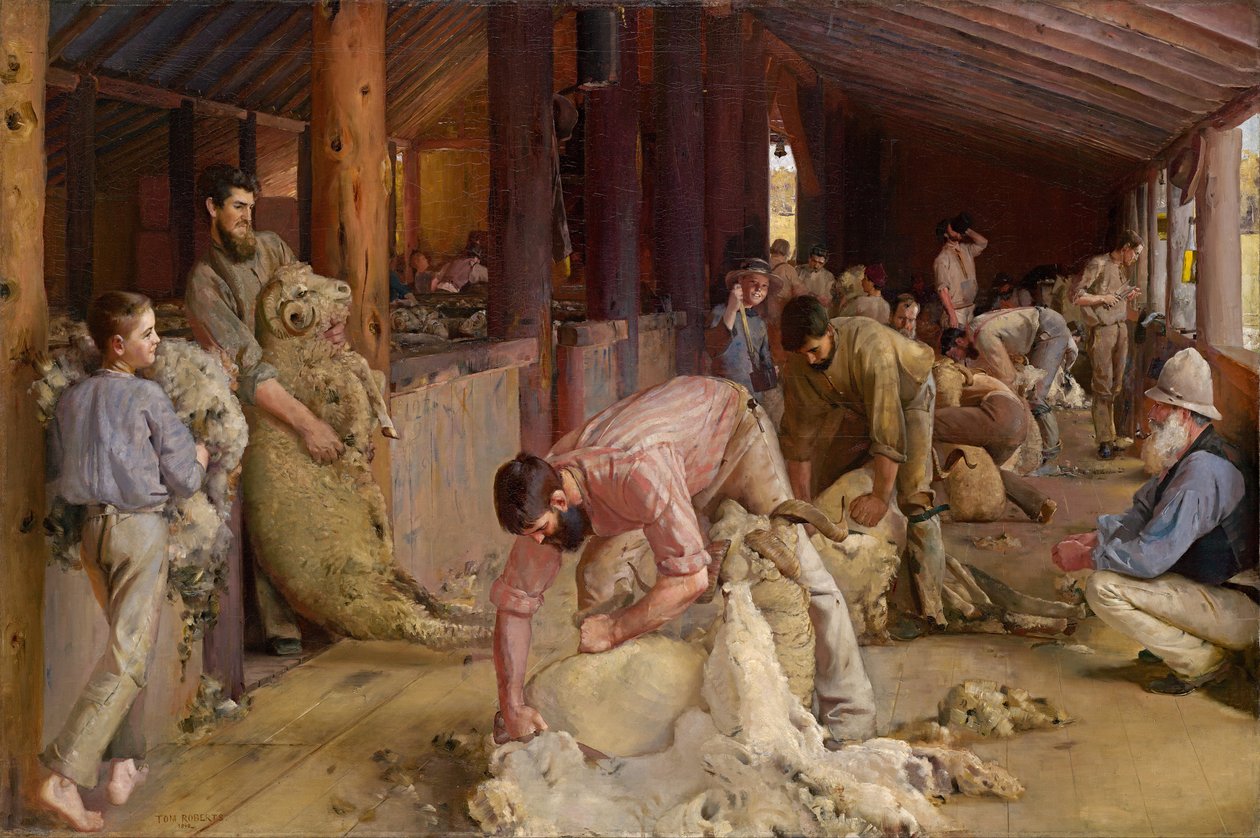 Tonte des moutons - Tom Roberts