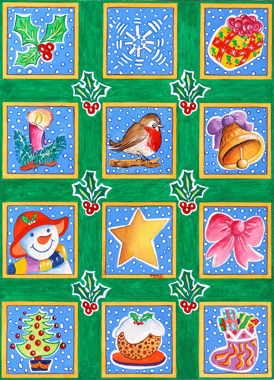 12 carrés pour Noël - Tony Todd