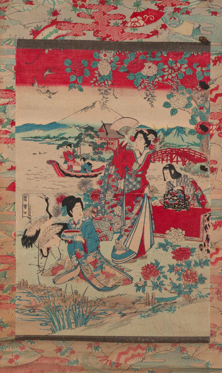 Geishas dans un paysage, c.1870-80 - Torakiyo Sato Torakiyo Sato