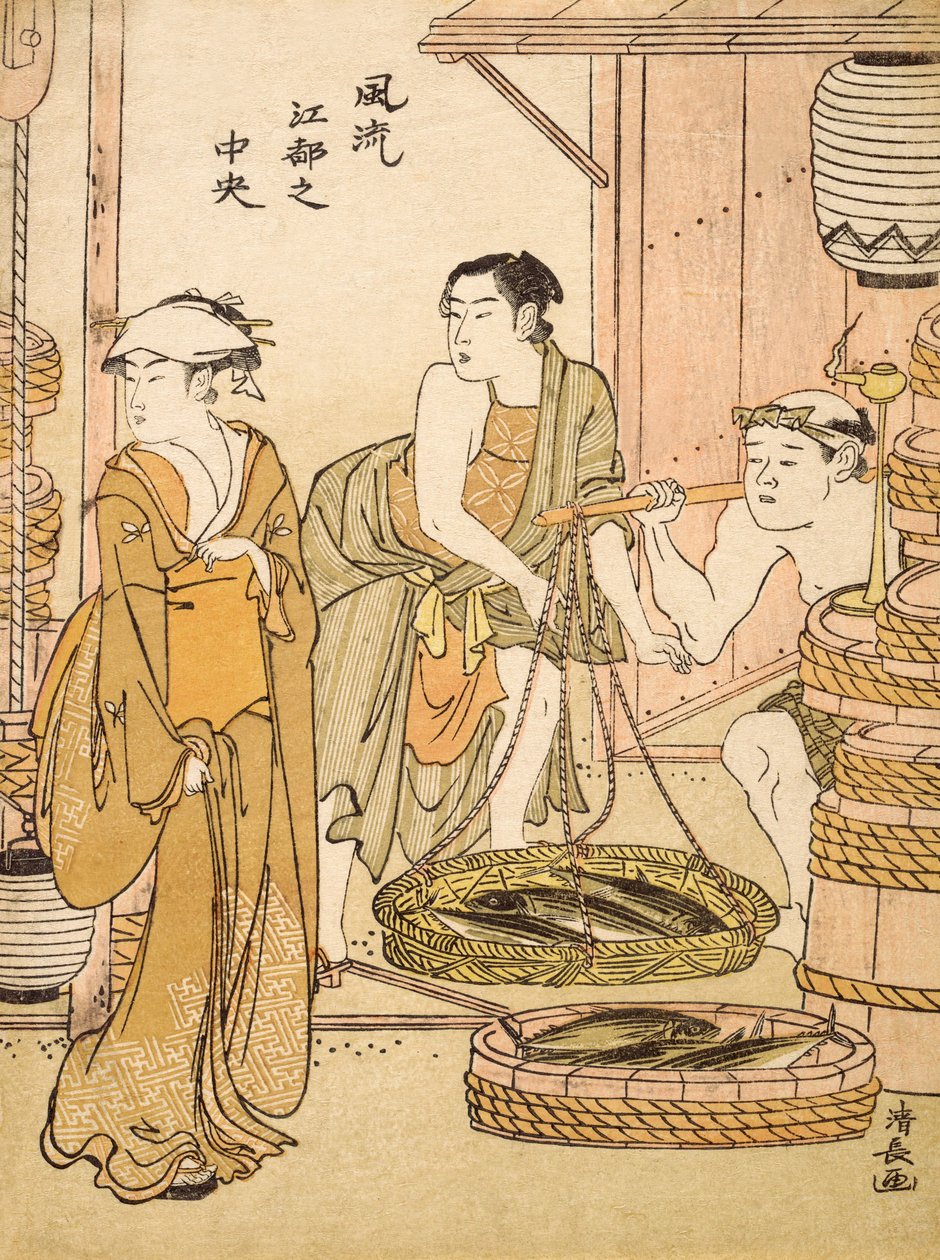 Poissonnier, pub.c1780 - Torii Kiyonaga