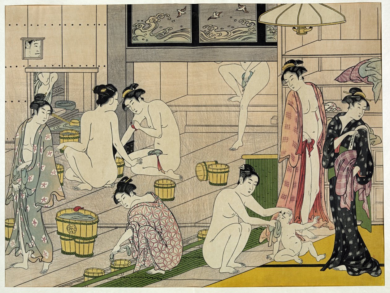 Femmes au bain de Kiyonaga - Torii Kiyonaga