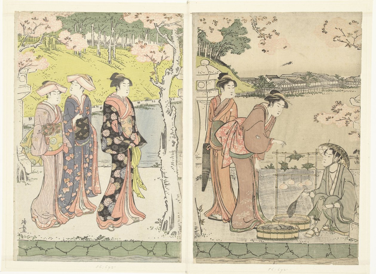 Vendeur de tortues - Torii Kiyonaga