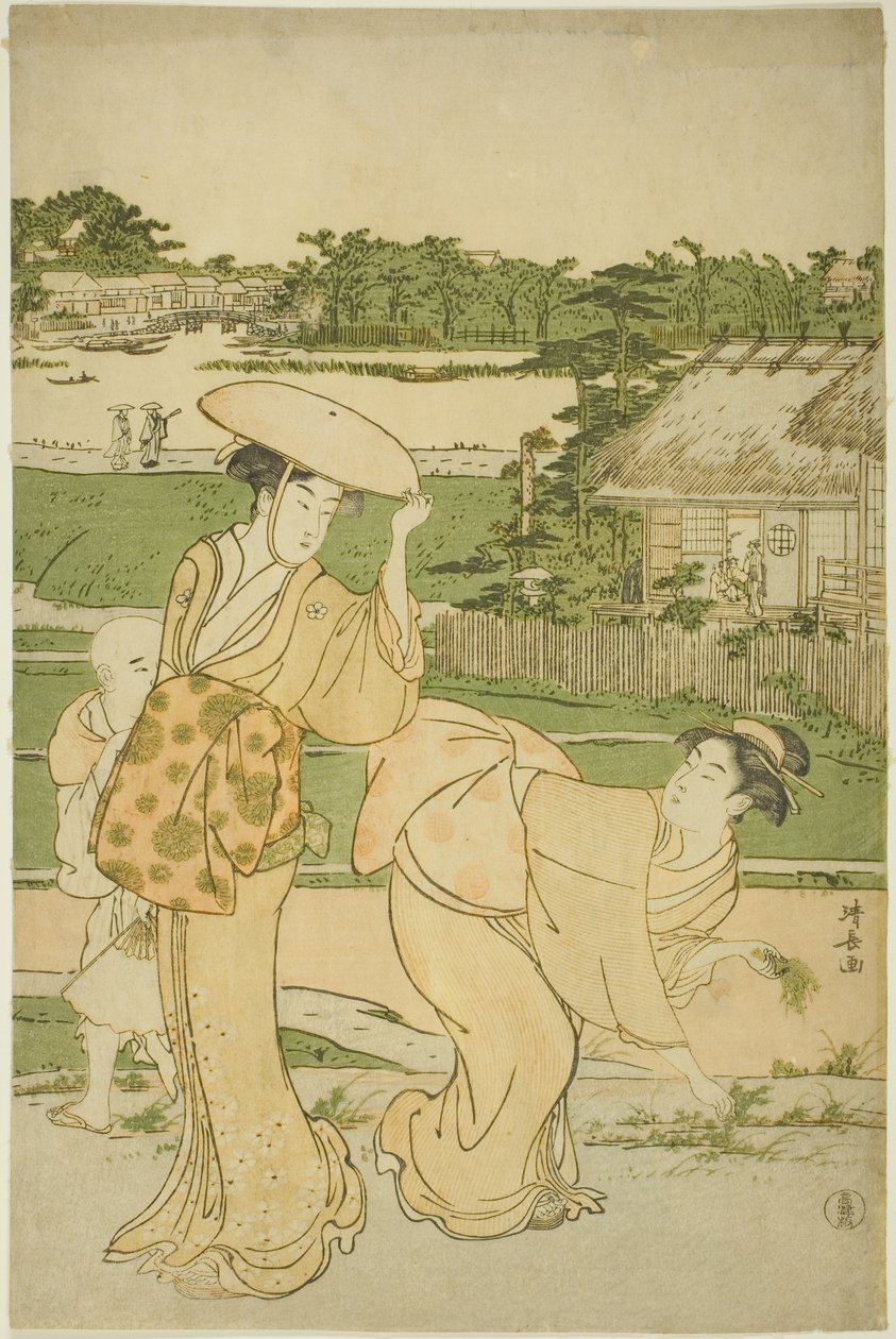 Sortie de printemps à Mukojima - Torii Kiyonaga